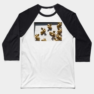 Gold bees on Eureka Tower, Melbourne, Australia. Baseball T-Shirt